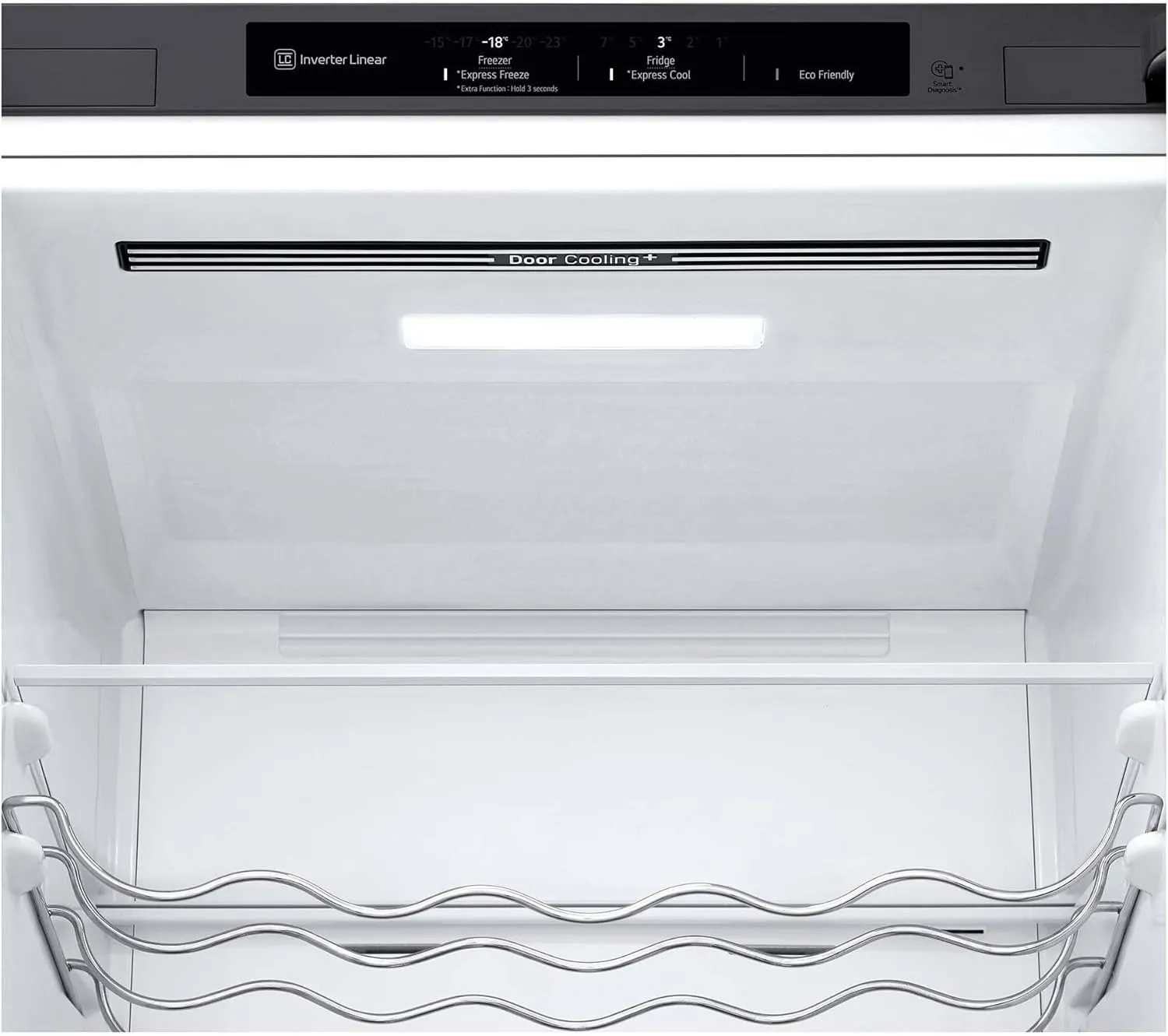 LG GBV3100CSW - Frigorífico Combi, Nevera 2 Puertas, Door Cooling+, Clasificación C, Capacidad de 374 L, Serie 300, 1.86 m, Blan